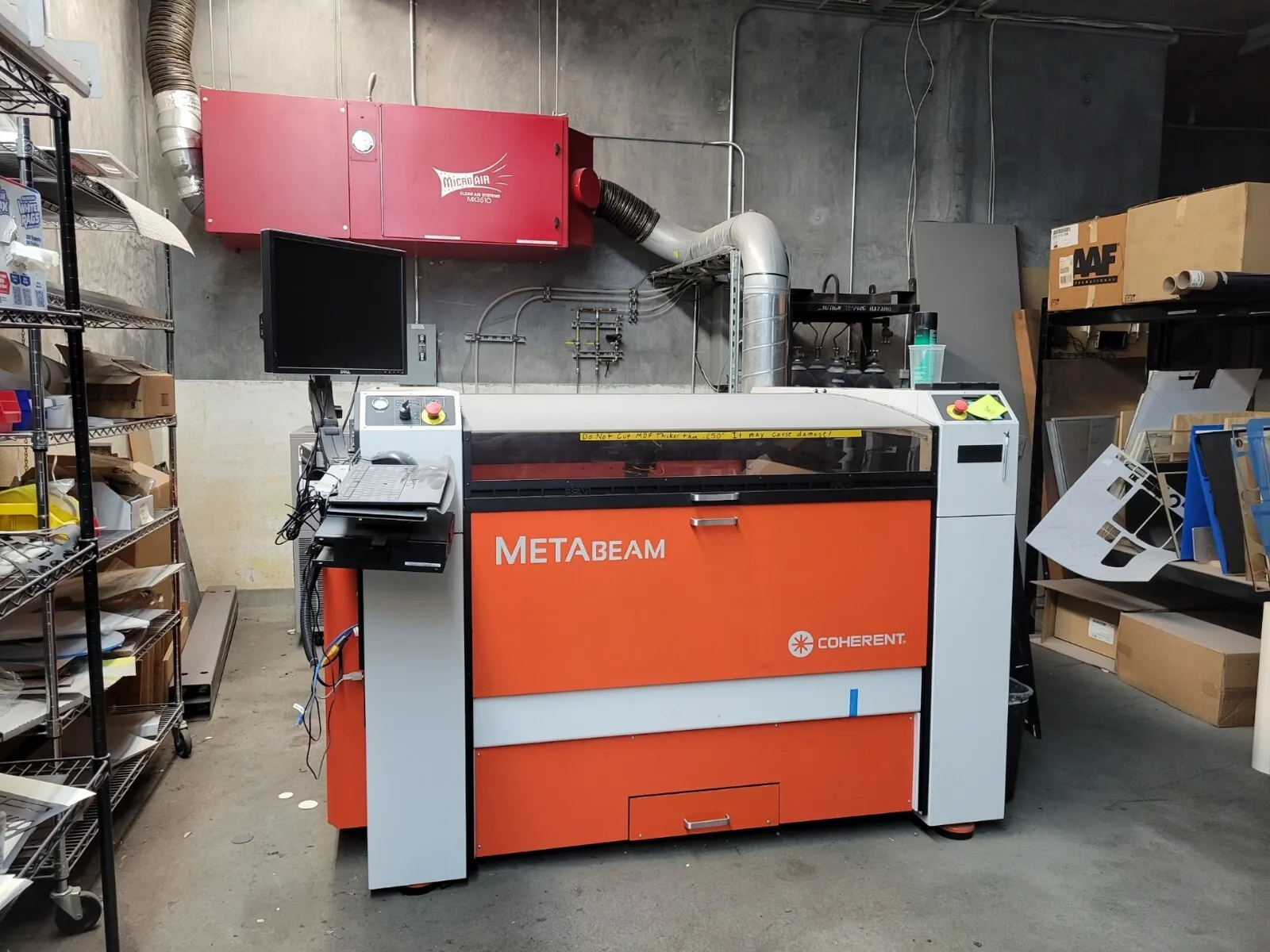 Installation of Coherent METABEAM 4000, Sheet Metal Laser Cutting machines in Yorba Linda, Anaheim, Tustin, Fullerton, Brea, Orange, Placentia