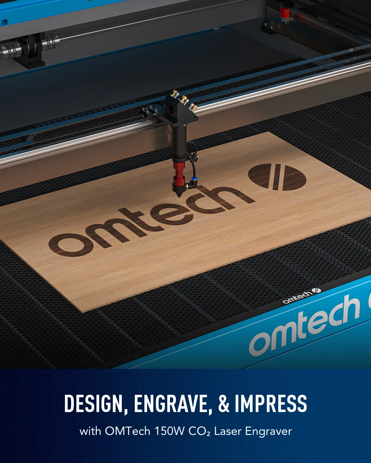 Install OMTech AF4063 150W CO2 Laser Cutter, Sheet Metal Laser Cutting machines in Brea, Orange, Placentia